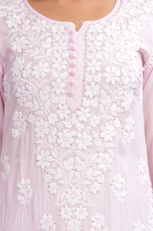 Eliza Chikankari Muslin Kurta