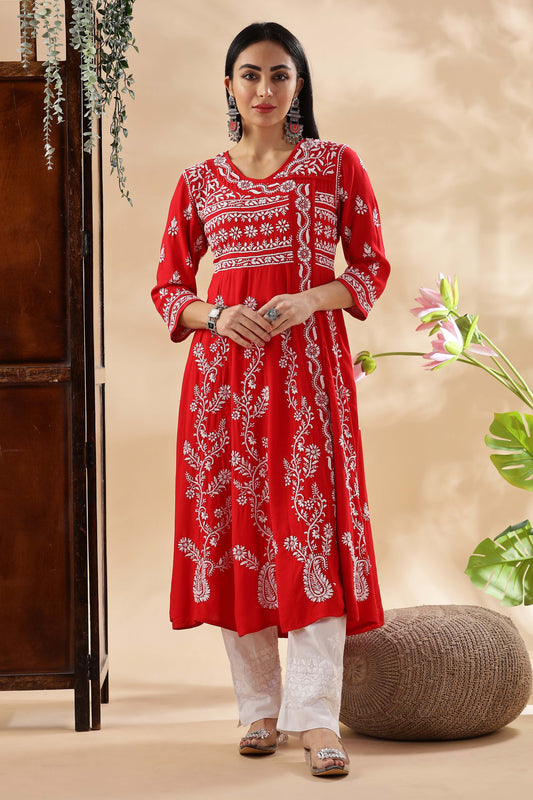 Barkha Chikankari Chanderi Kota