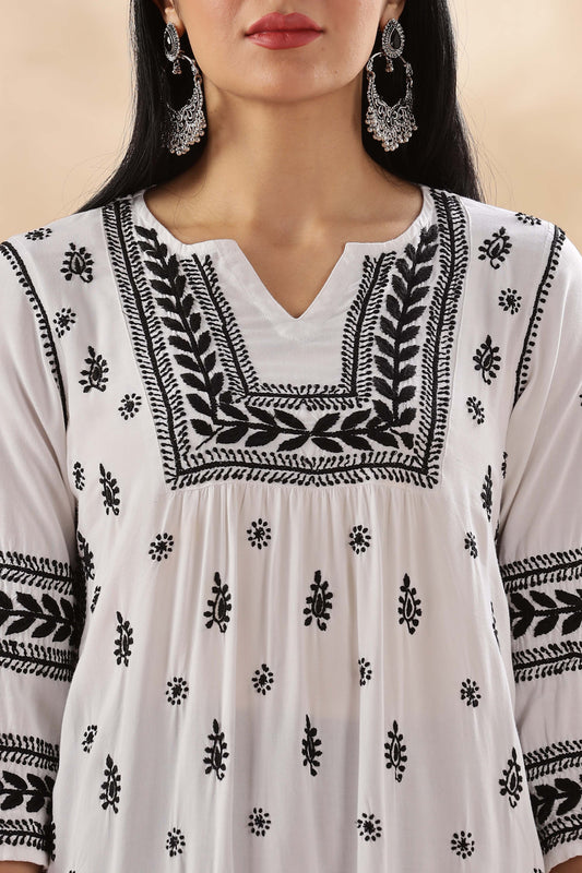 Barkha Chikankari Cotton Kota