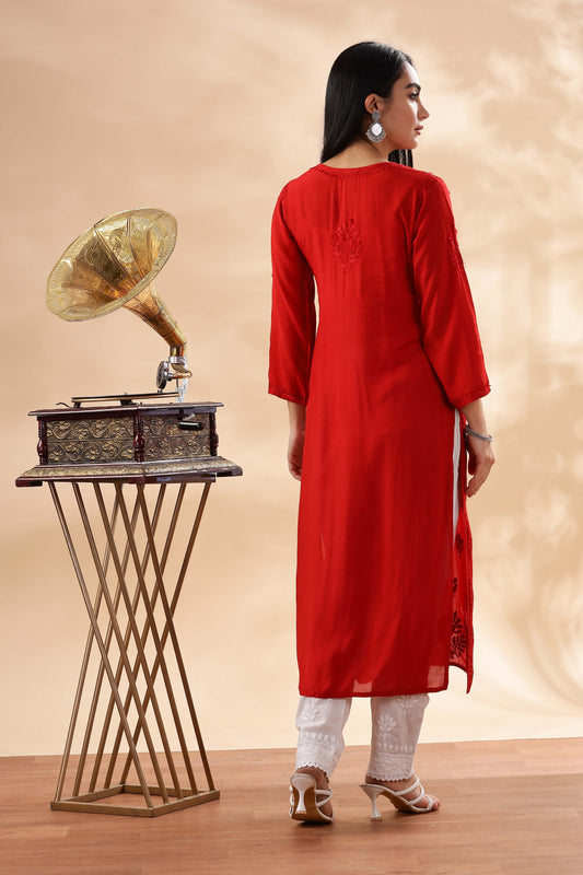 Jugni Chikankari Muslin Kurta