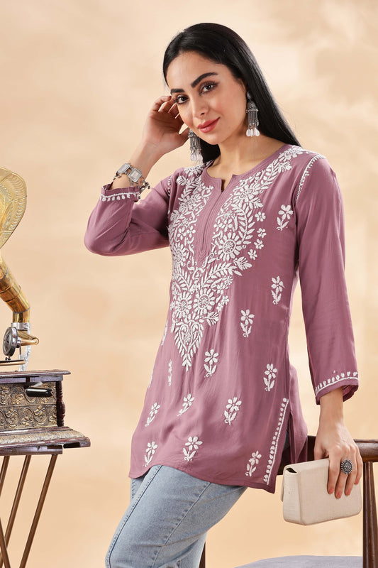 Barkha Chikankari Cotton Top