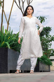 Alisha Chikankari Chanderi Kurta