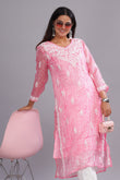 Shama Chikankari Kota Kurta with Inner