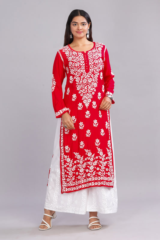 Naji Chikankari Muslin Kurta