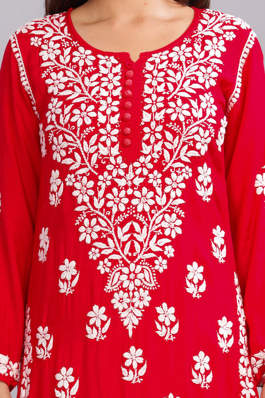 Naji Chikankari Muslin Kurta