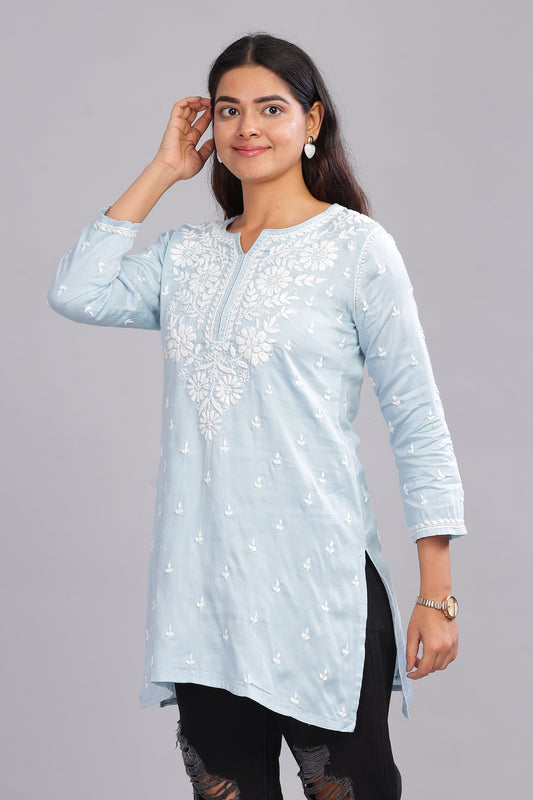 Kanha Chikankari Cotton Top