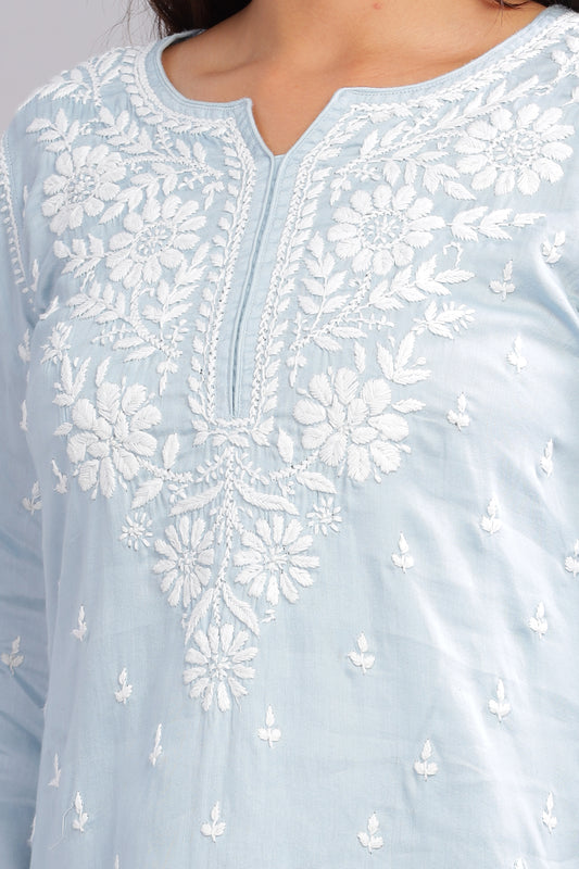 Kanha Chikankari Cotton Top