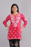 Sharmeeli Chikankari Cotton Top