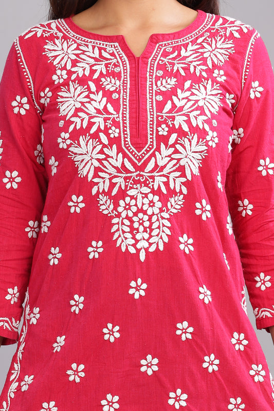 Sharmeeli Chikankari Cotton Top