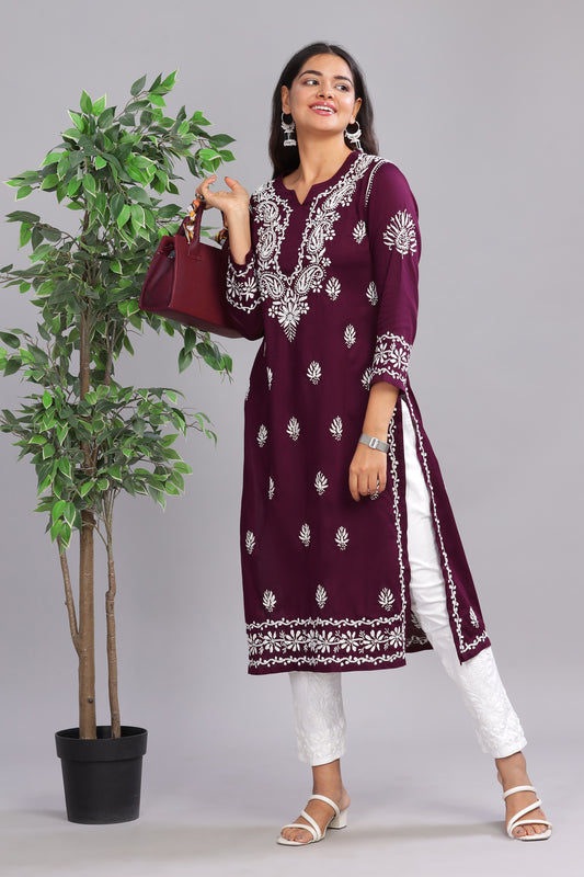 Utkarsha Chikankari Cotton Kurta