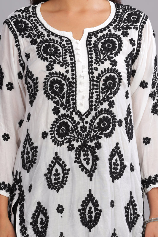 Rubaab Chikankari Muslin Kurta