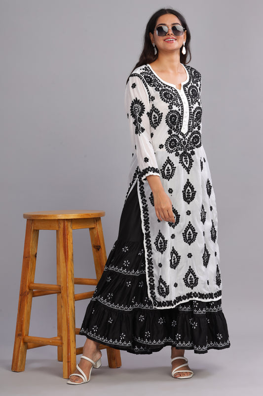 Rubaab Chikankari Muslin Kurta