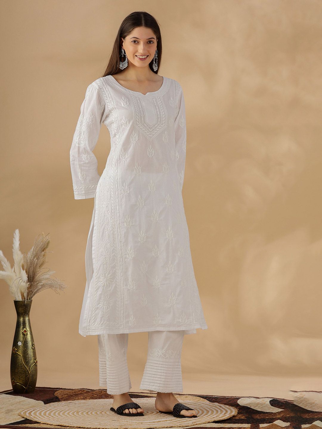 Women Solid Festive A-Line Kurta