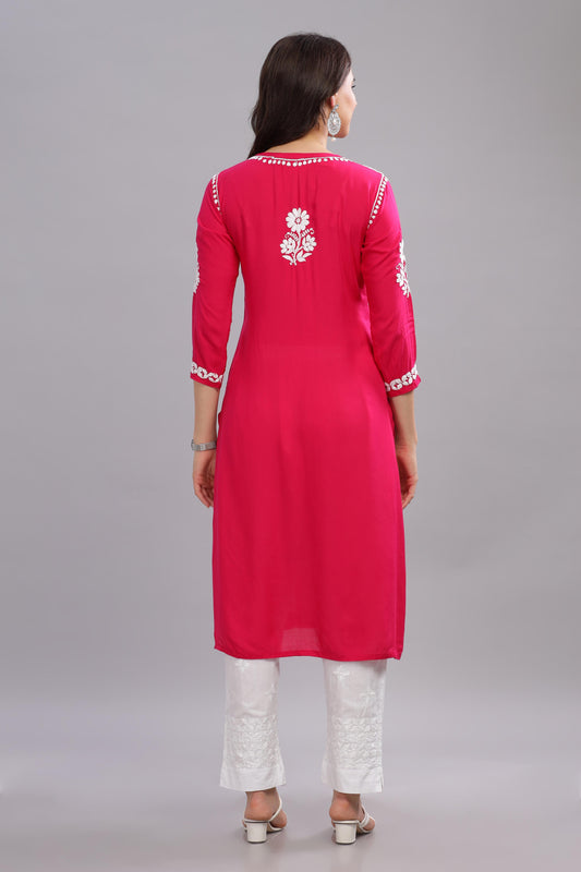 Vahini Chikankari Modal Kurta