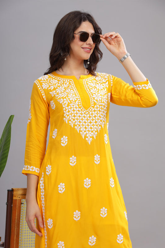 Vaidehi Chikankari Modal Kurta