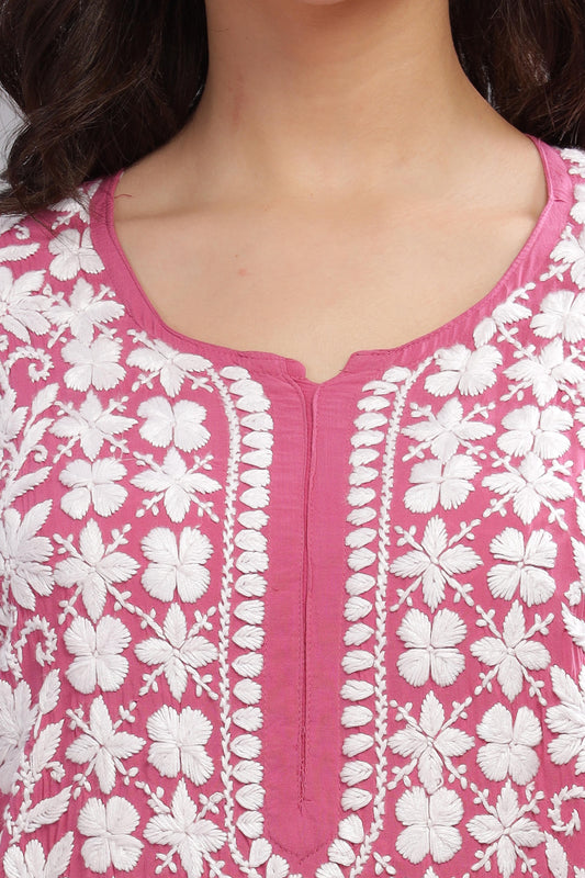 Jiya Chikankari Modal Kurta