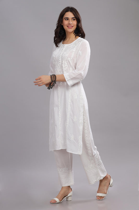 Juhi Chikankari Cotton Kurta