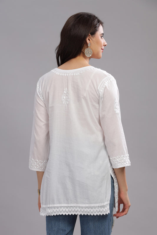 Sitara Chikankari Cotton Top