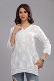 Sitara Chikankari Cotton Top