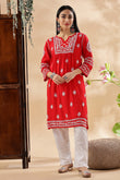 Barkha Chikankari Cotton Kota