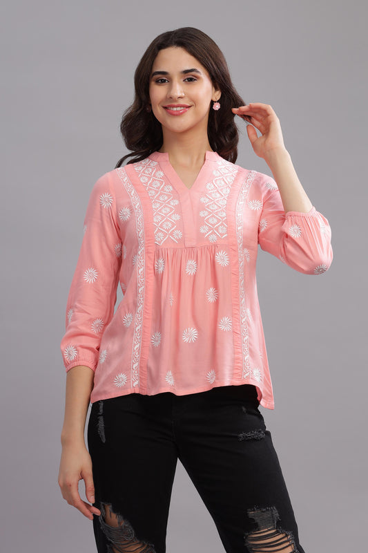 Zibaa Chikankari Cotton top