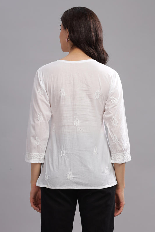 Kiara Chikankari Cotton Top