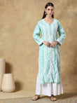 Women Floral Printed Festive Straight Kurta