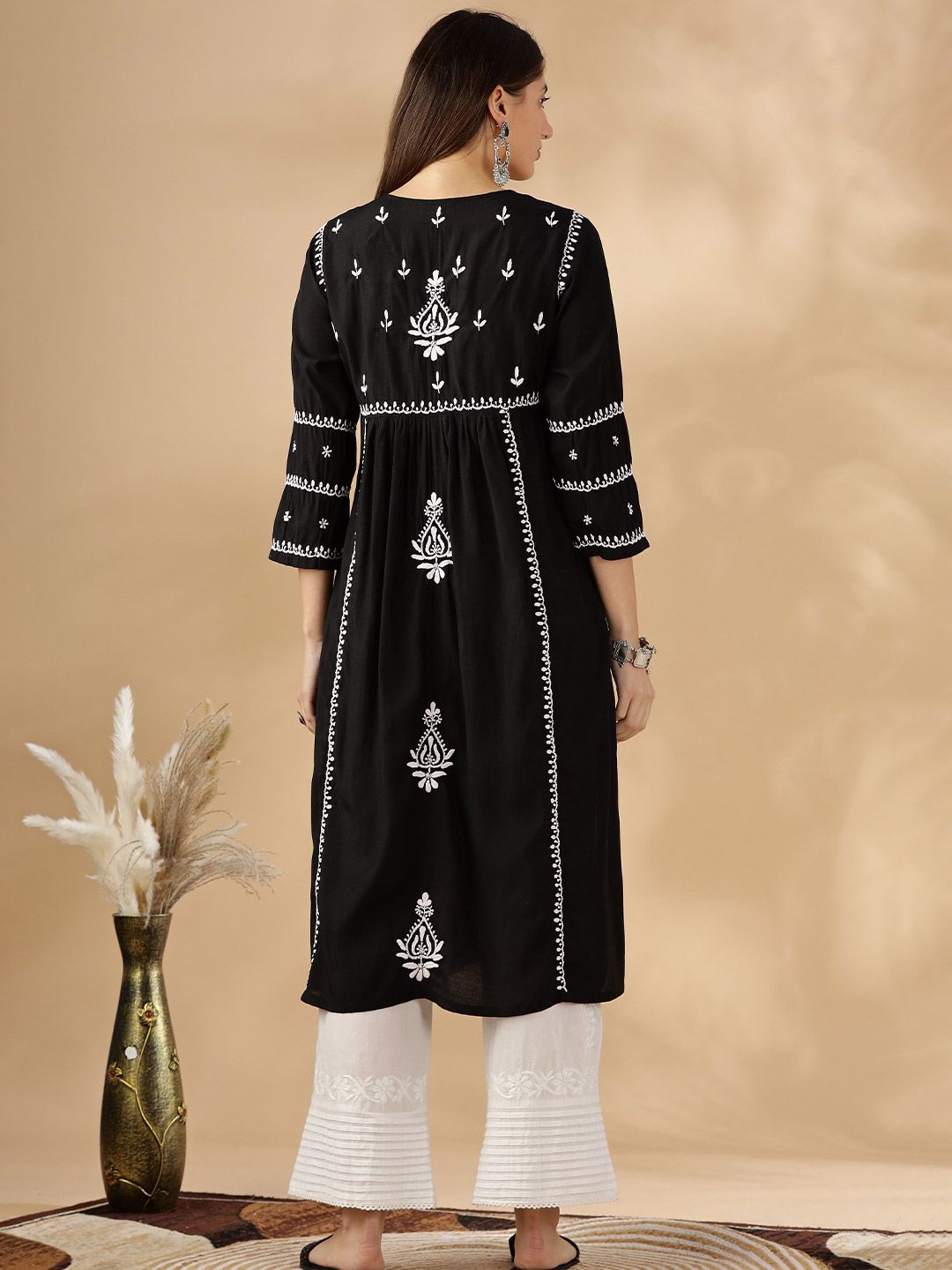 Women Ethnic Motifs Printed Festive A-Line Kurta