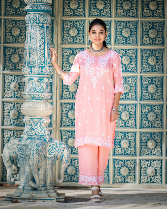 Prerna Chikankari Cotton Set