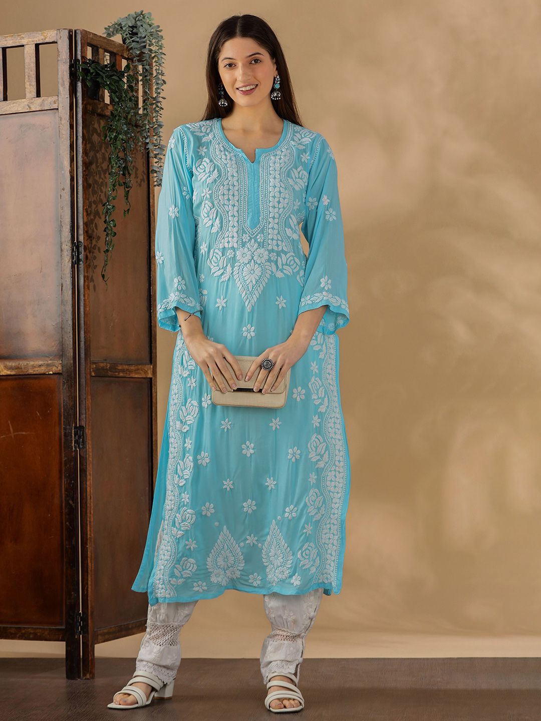 Women Ethnic Motifs Printed Festive A-Line Kurta