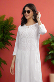 Chandni Chikankari Cotton Kurta