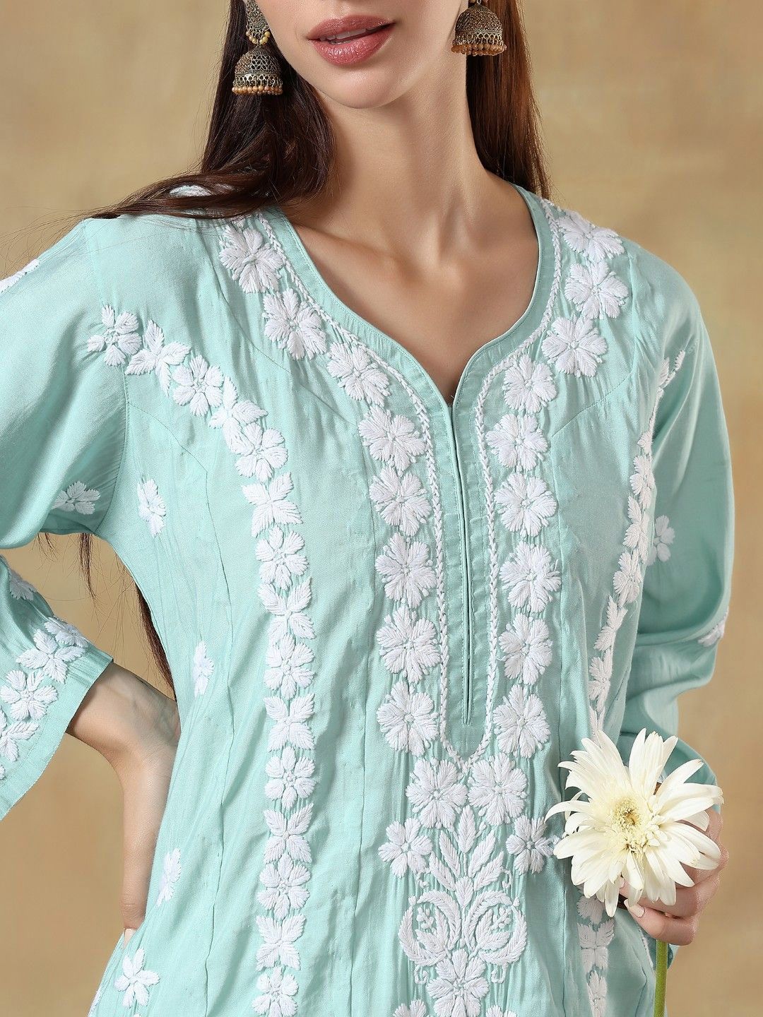 Women Floral Printed Festive Straight Kurta