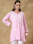 Women Floral Embroidered Chikankari Kurti