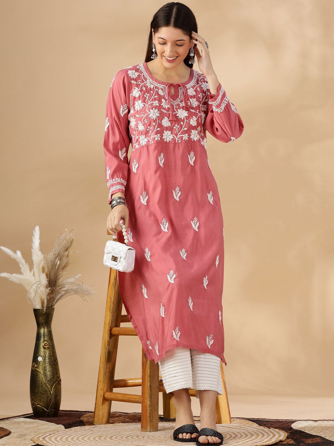 Women Ethnic Motifs Printed Festive A-Line Kurta