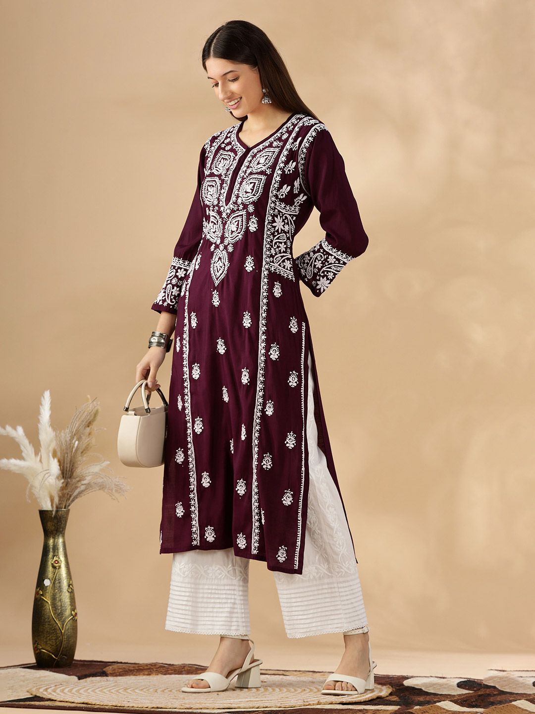 Women Ethnic Motifs Printed Festive A-Line Kurta