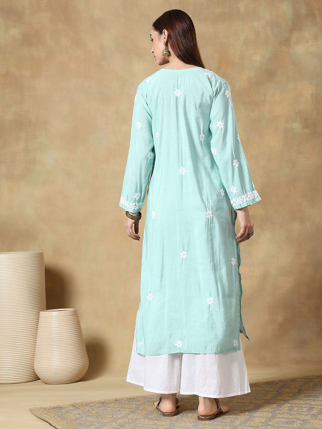 Women Floral Printed Festive Straight Kurta