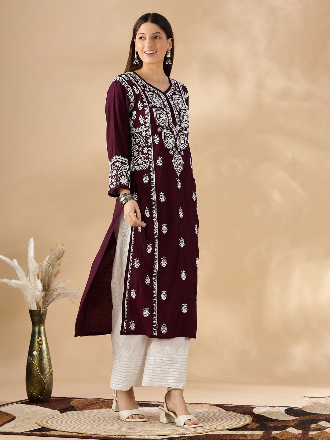 Women Ethnic Motifs Printed Festive A-Line Kurta