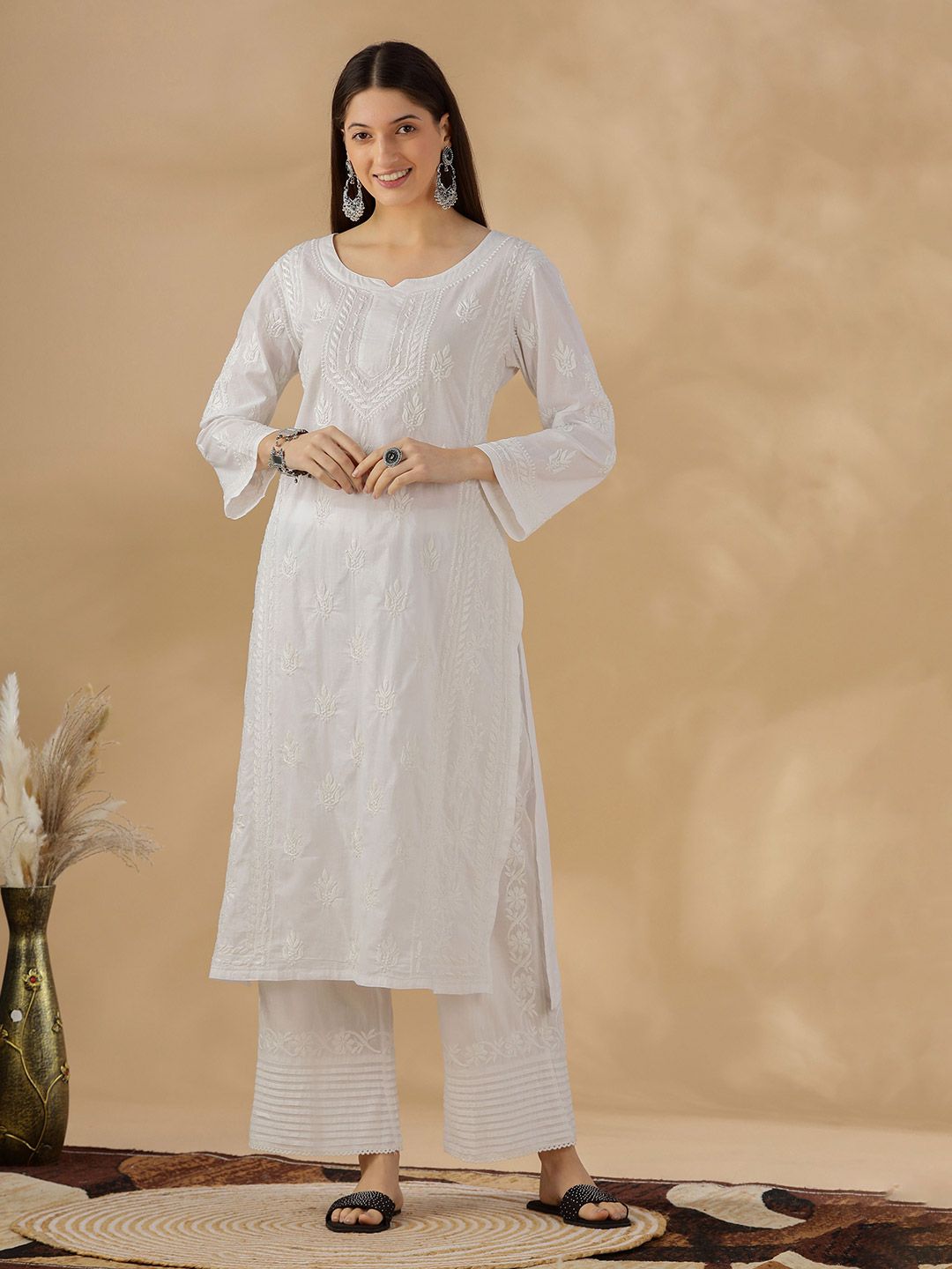 Women Solid Festive A-Line Kurta