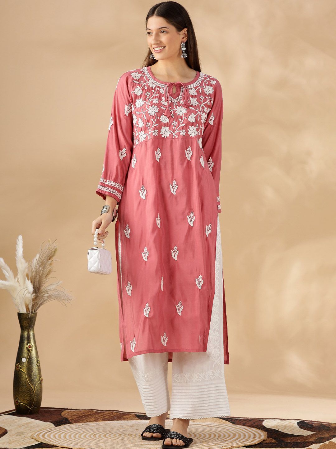 Women Ethnic Motifs Printed Festive A-Line Kurta