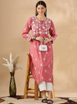 Women Ethnic Motifs Printed Festive A-Line Kurta