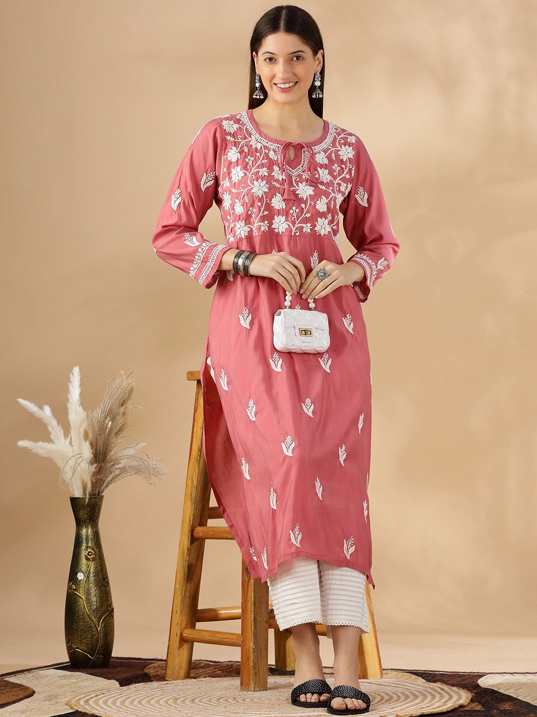 Women Ethnic Motifs Printed Festive A-Line Kurta